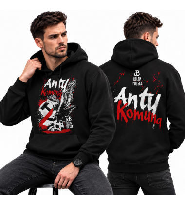 BLUZA Z KAPTUREM ANTY KOMUNA